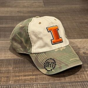 Illinois Fighting Illini 47 Brand Hat Baseball Cap Camo Operation Hat Trick